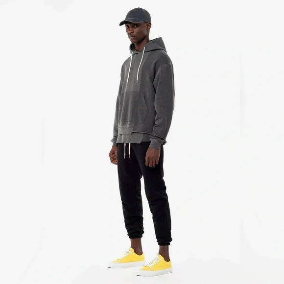 John Elliott Mens Haze Low Canvas In Canary Italian Made EU 41 US 8 - Picture 4 of 14